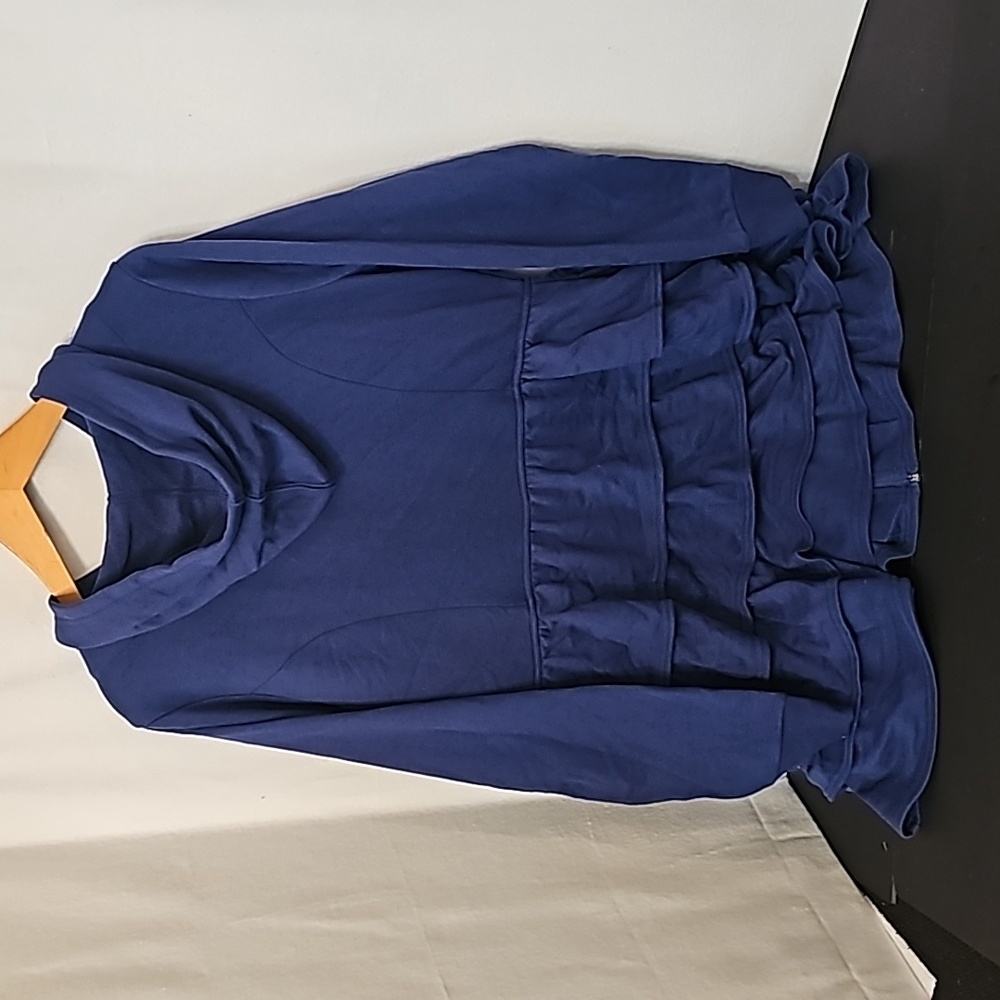 Modcloth Blue Ruffled Jacket - Picture 5 of 7